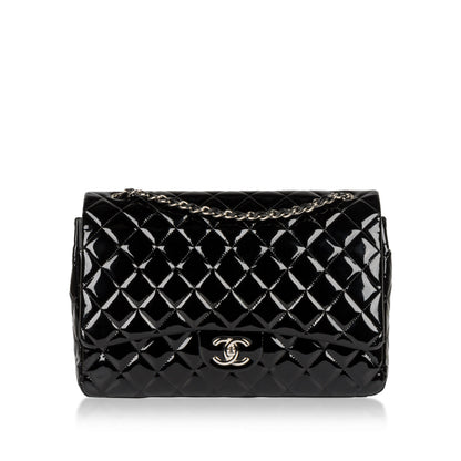 Chanel Classic Flap Lambskin Black Shoulder Bag Style 316