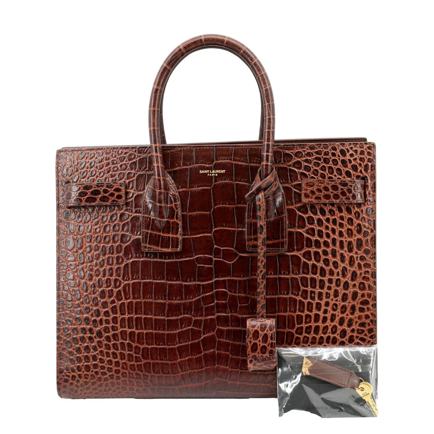 Saint Laurent Sac De Jour Leather Brown Handbag
