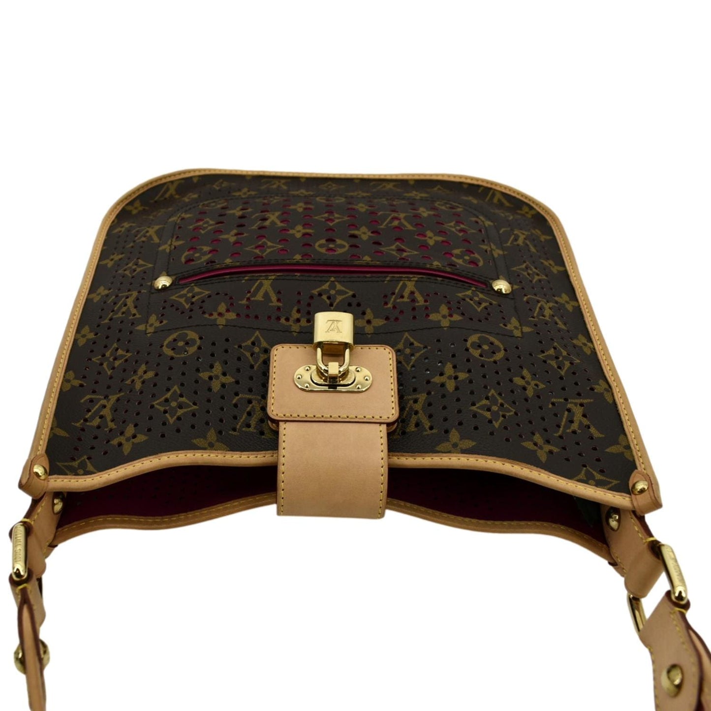 LOUIS VUITTON Perforated M tte Monogram Canvas Crossbody Bag Brown
