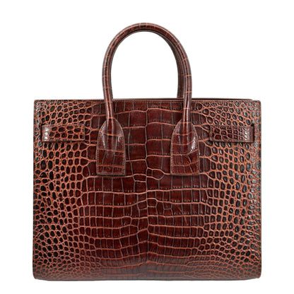 Saint Laurent Sac De Jour Leather Brown Handbag