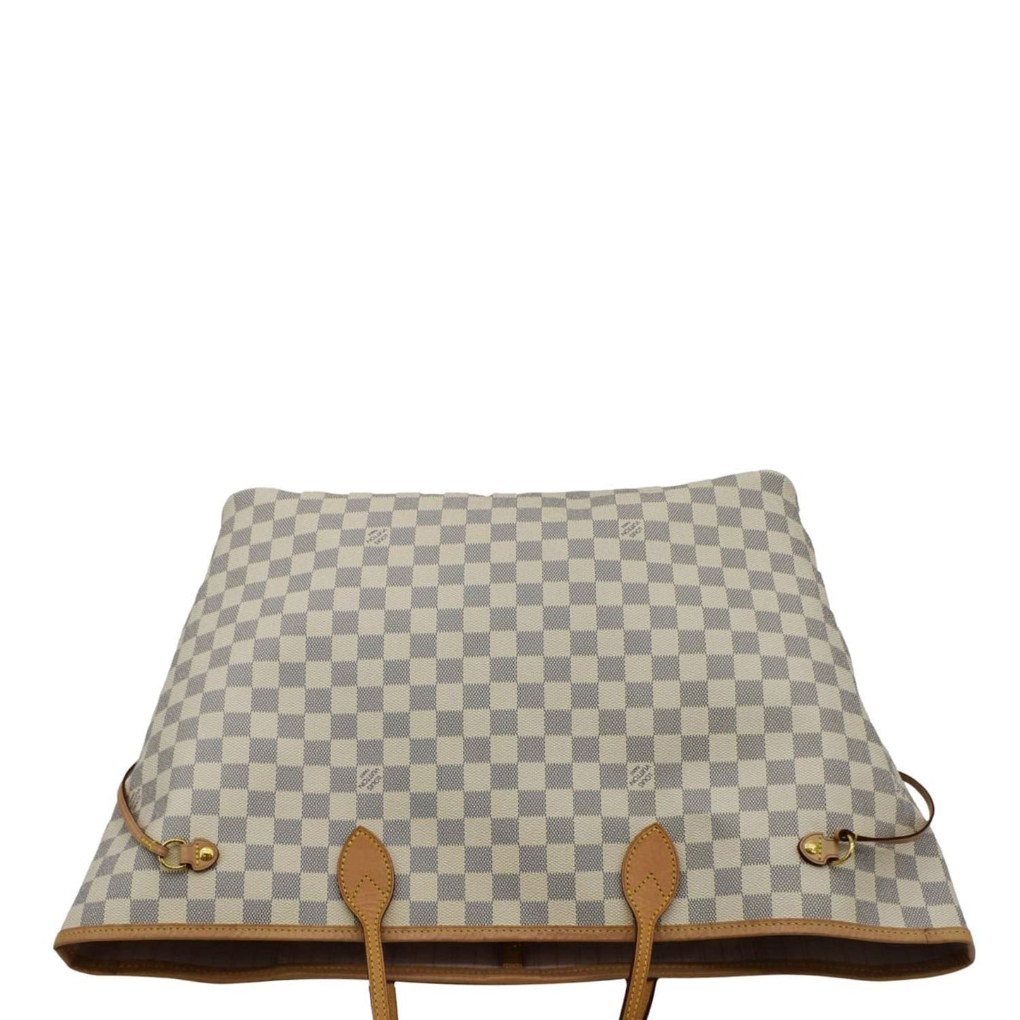 LOUIS VUITTON Neverfull GM Damier Azur Tote Shoulder Bag Rose Ballerine