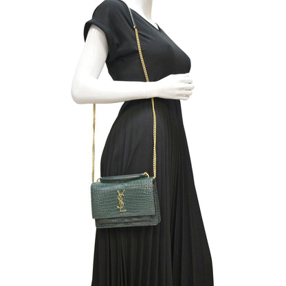 Saint Laurent Sunset Leather Red Crossbody Style 7