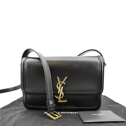 Saint Laurent Solferino Leather Black Crossbody