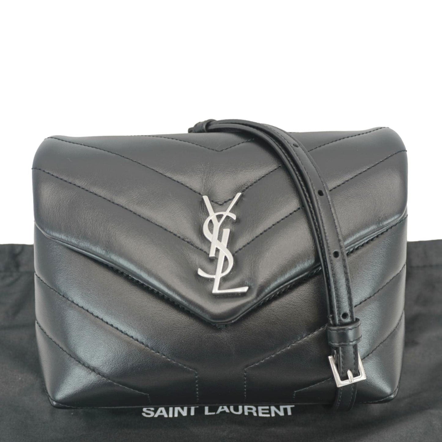 Saint Laurent Loulou Leather Black Crossbody Style 17