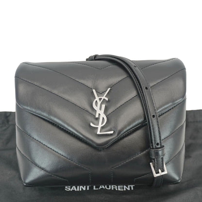 Saint Laurent Loulou Leather Black Crossbody Style 17