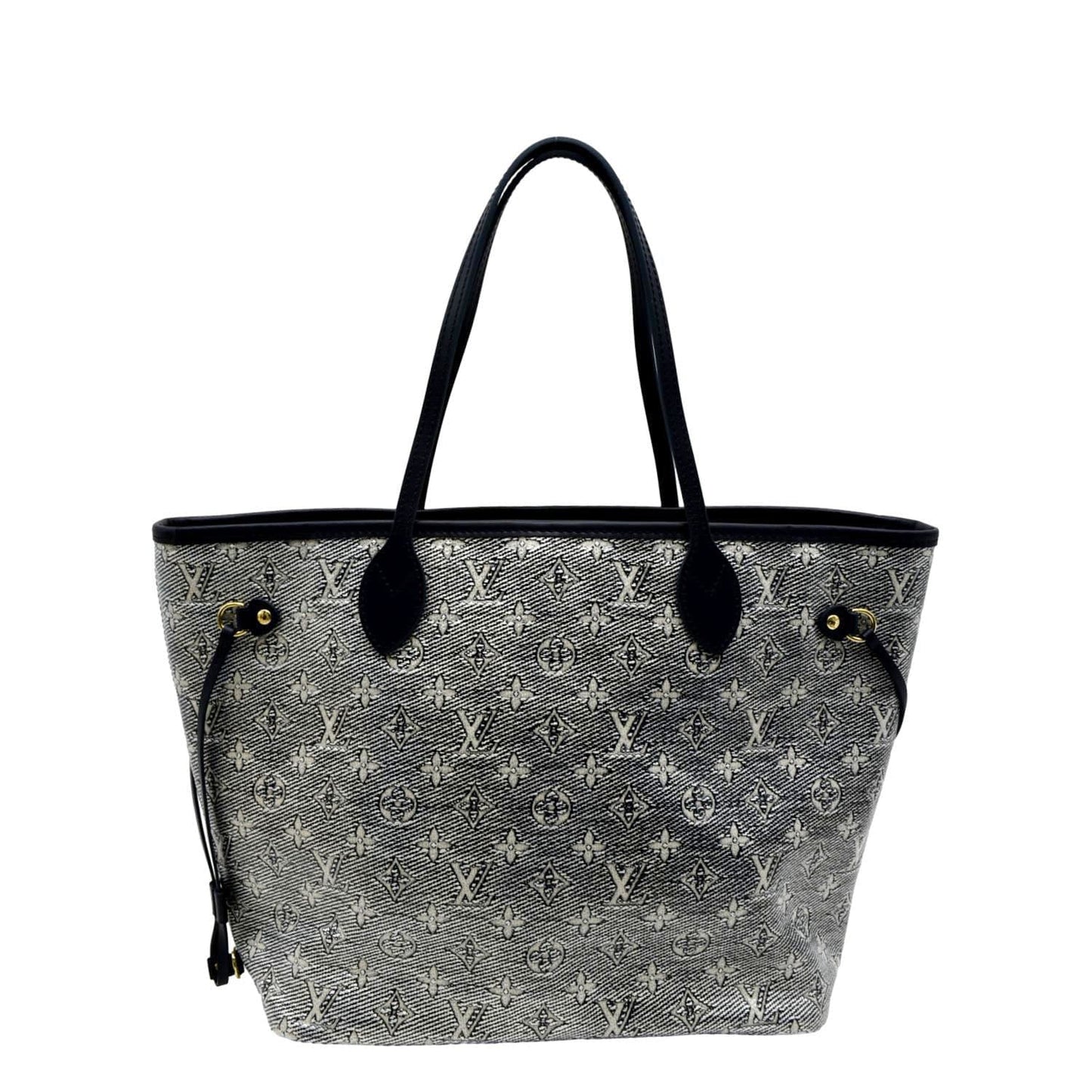 LOUIS VUITTON Neverfull MM Autres Toiles Monogram Canvas Tote Bag Metallic Chrome