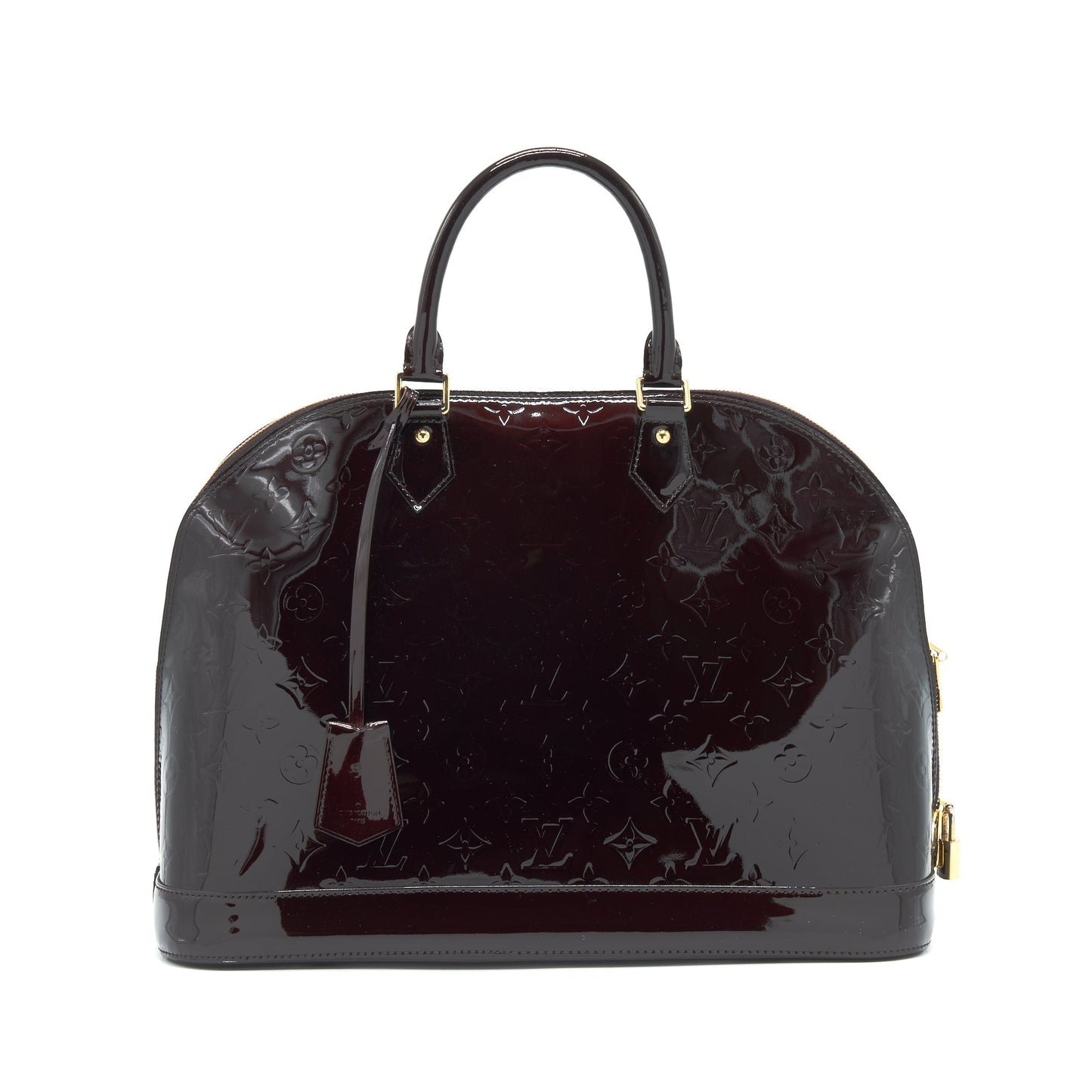 Louis Vuitton Alma GM Patent Leather Amarante Vernis
