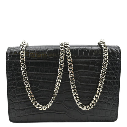 Saint Laurent Sunset Leather Black Crossbody