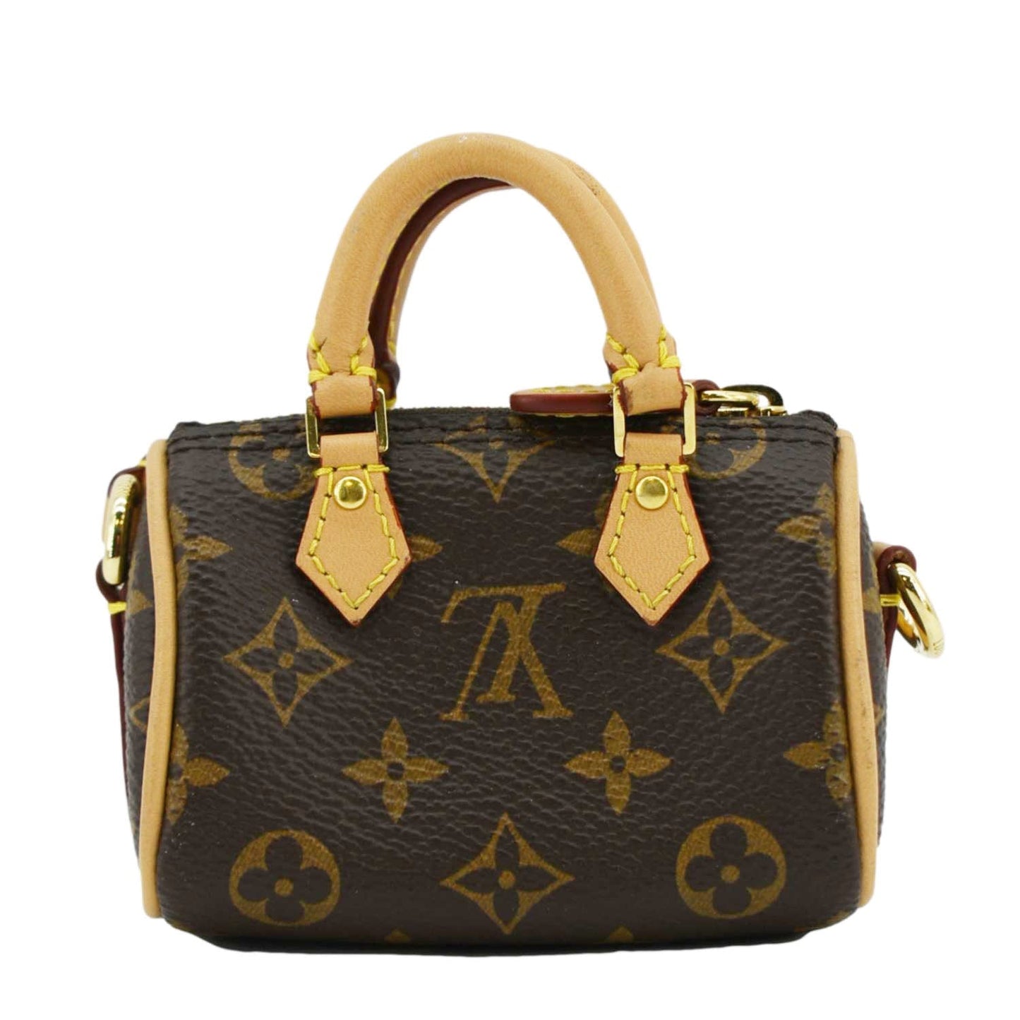 LOUIS VUITTON Monogram Canvas Bag Charm Brown
