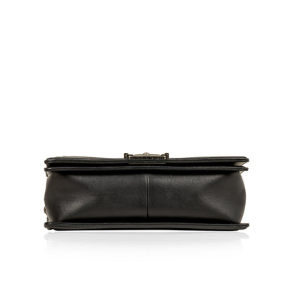 Chanel Boy Bag Lambskin Black Shoulder Bag Style 60