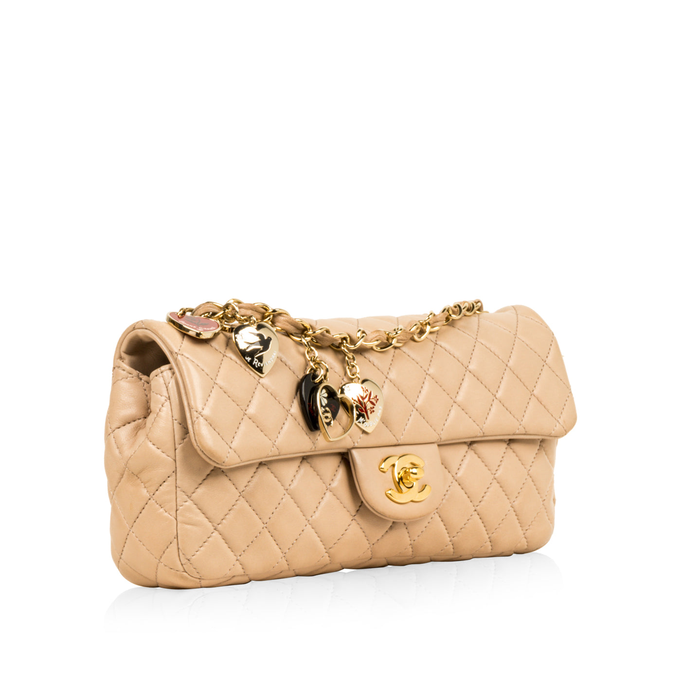 Chanel Classic Flap Lambskin Gold Shoulder Bag Style 109