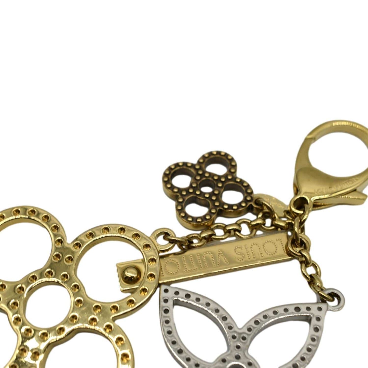 LOUIS VUITTON Bijoux Sac Tapage Key Chain Bag Charm Gold