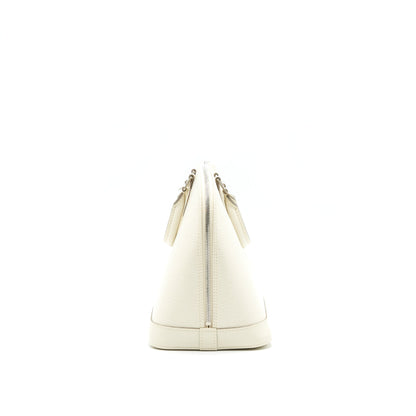 Louis Vuitton Alma MM epi leather white SHW