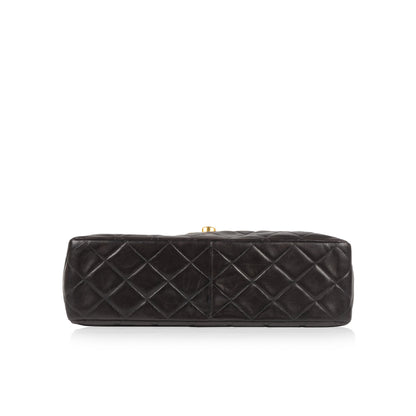 Chanel Classic Flap Lambskin Black Shoulder Bag Style 15