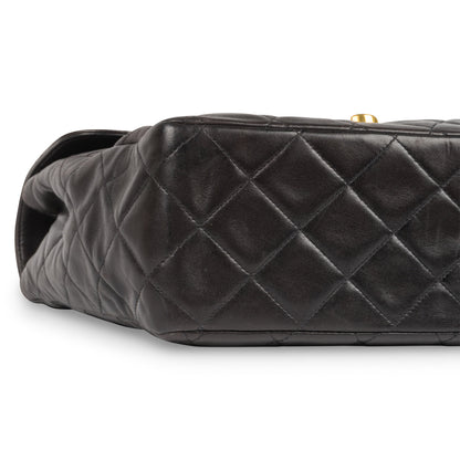 Chanel Classic Flap Lambskin Black Shoulder Bag Style 15