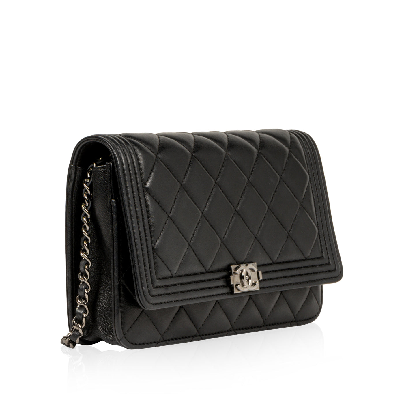 Chanel Classic Flap Lambskin Black Crossbody Style 3