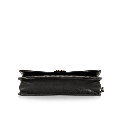 Chanel Classic Flap Lambskin Black Crossbody Style 3