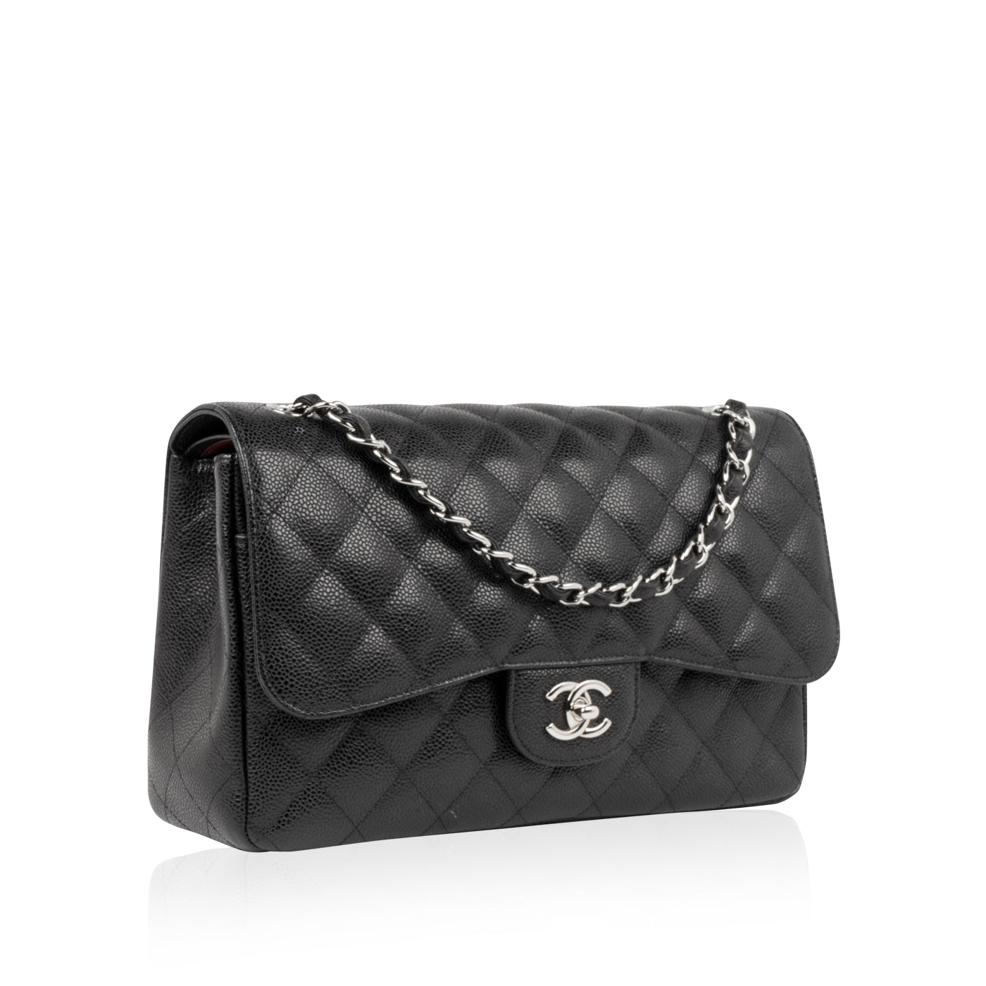 Chanel Classic Flap Caviar Black Shoulder Bag Style 64