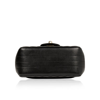 Chanel Classic Flap Lambskin Black Shoulder Bag Style 341