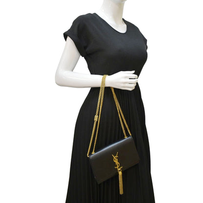 Saint Laurent Kate Leather Black Crossbody Style 19