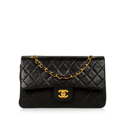 Chanel Classic Flap Lambskin Black Shoulder Bag Style 150