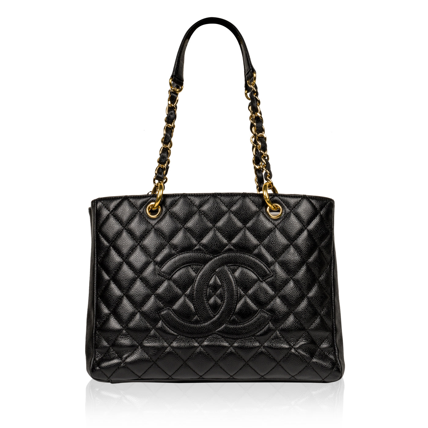 Chanel Timeless Caviar Black Tote Bag Style 12