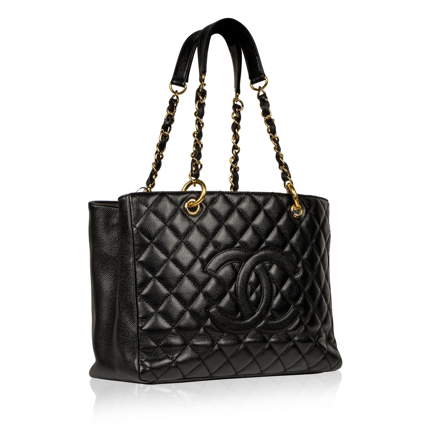 Chanel Timeless Caviar Black Tote Bag Style 12