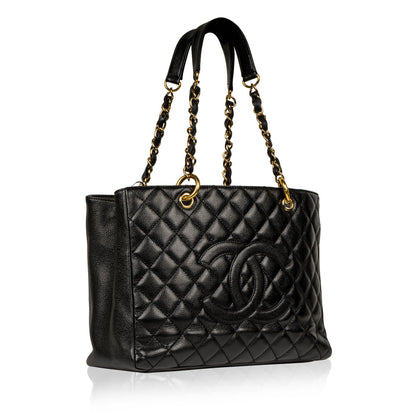 Chanel Timeless Caviar Black Tote Bag Style 12