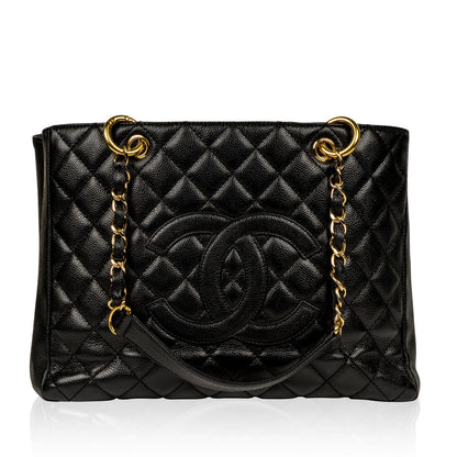 Chanel Timeless Caviar Black Tote Bag Style 12