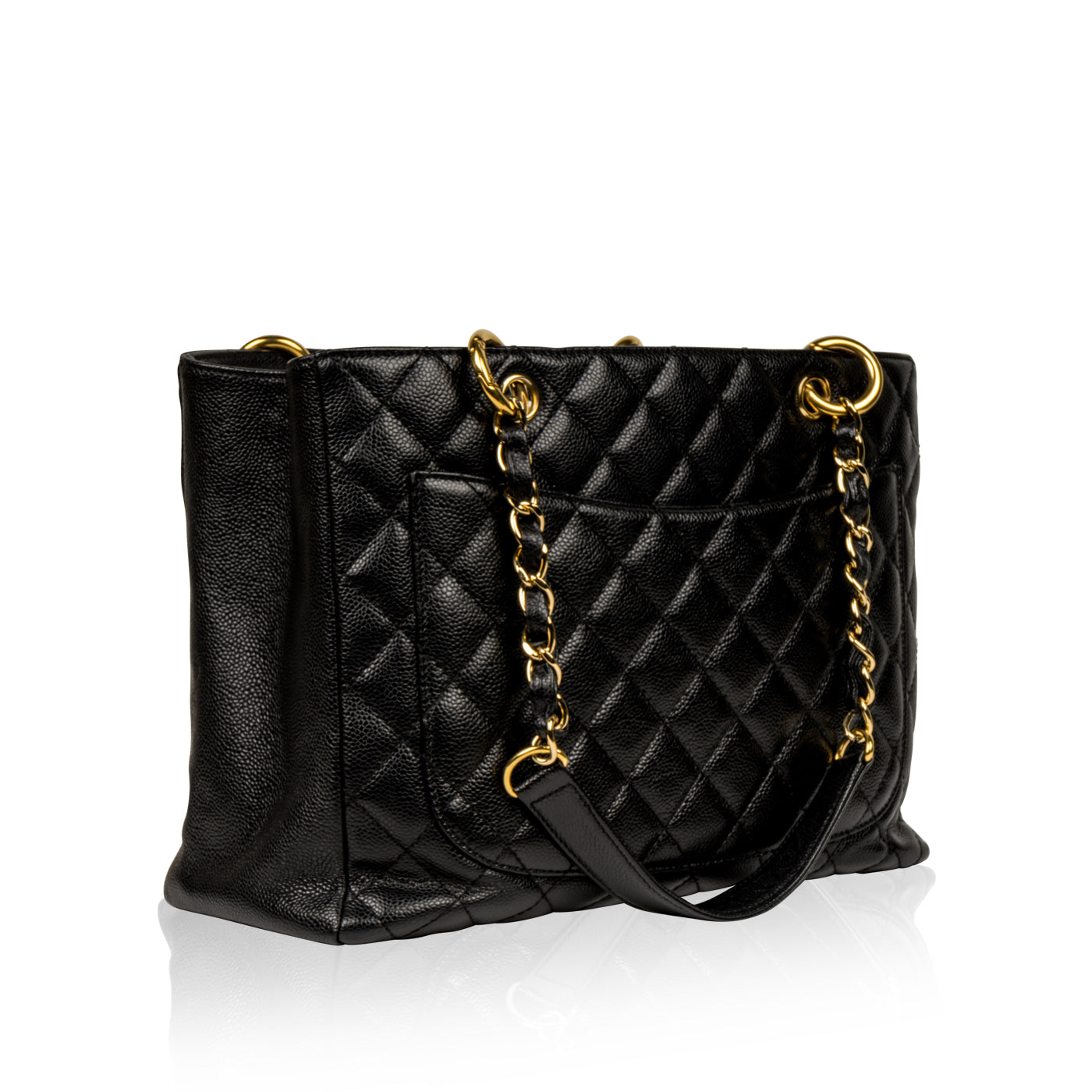 Chanel Timeless Caviar Black Tote Bag Style 12
