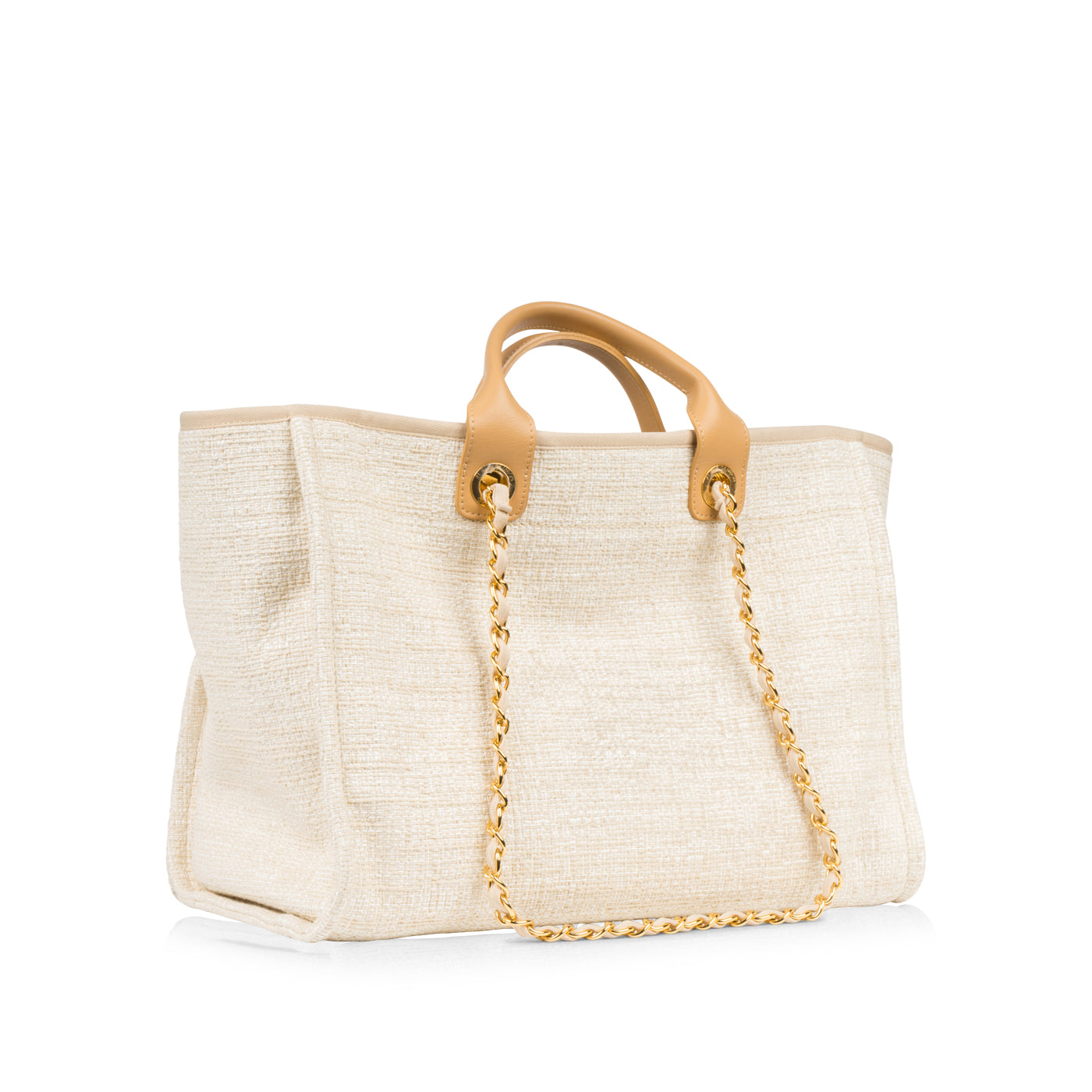Chanel Cambon Canvas Gold Tote Bag Style 3