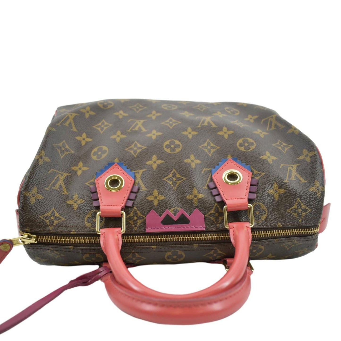 LOUIS VUITTON Totem 30 Monogram Canvas Satchel Bag Flamingo Pink