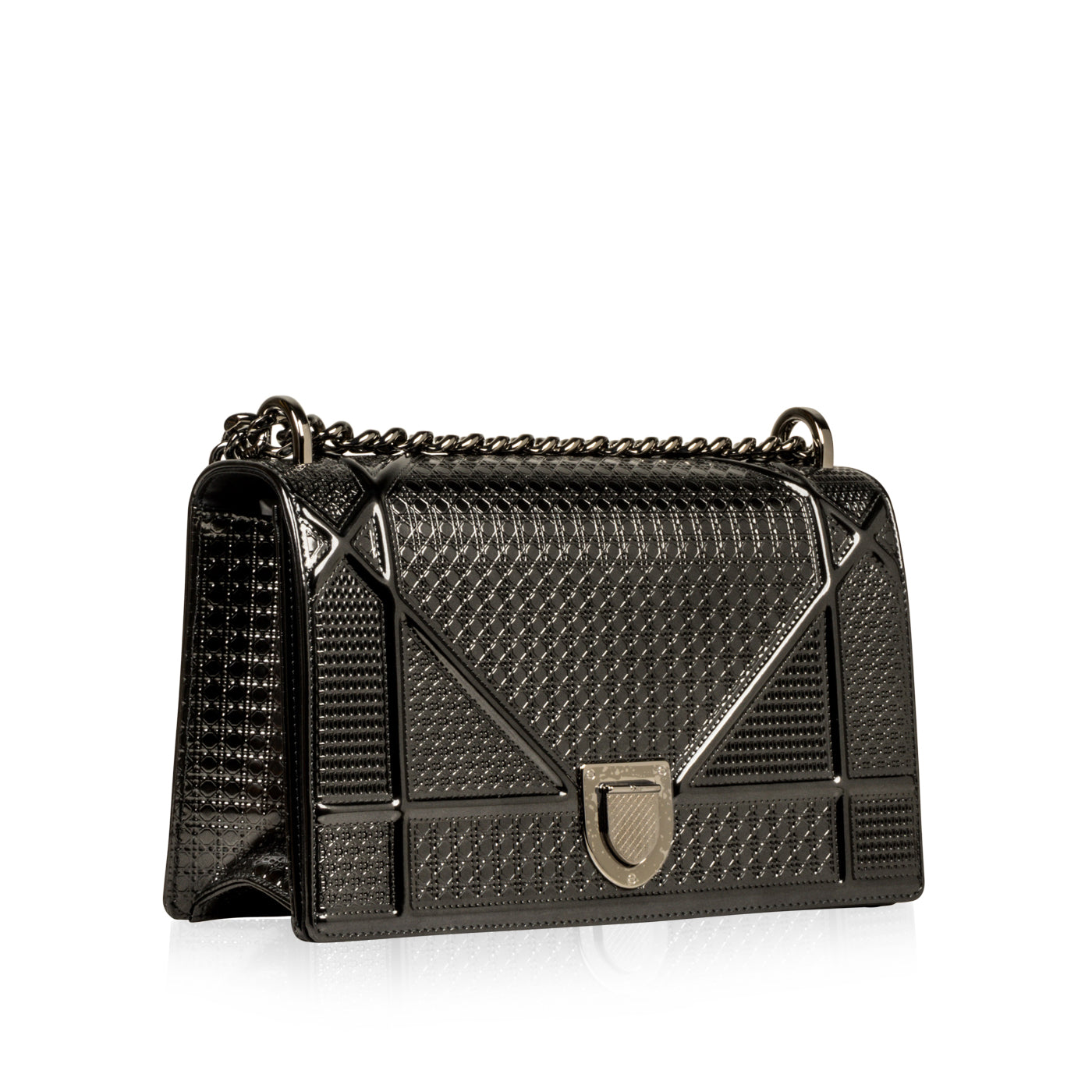 Dior Chain Leather Tote Bag