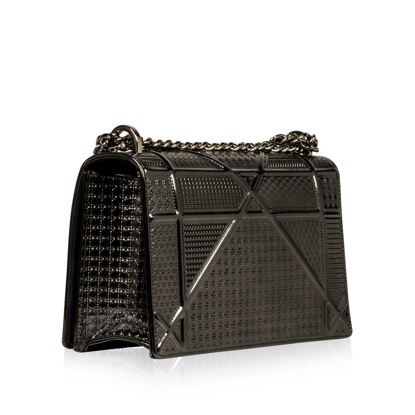 Dior Chain Leather Tote Bag