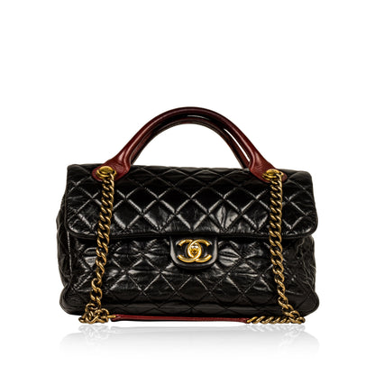 Chanel Timeless Leather Black Handbag Leather