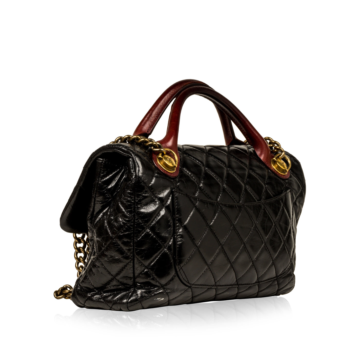 Chanel Timeless Leather Black Handbag Leather