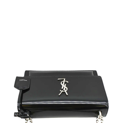 Saint Laurent Sunset Leather Black Shoulder Bag Style 6