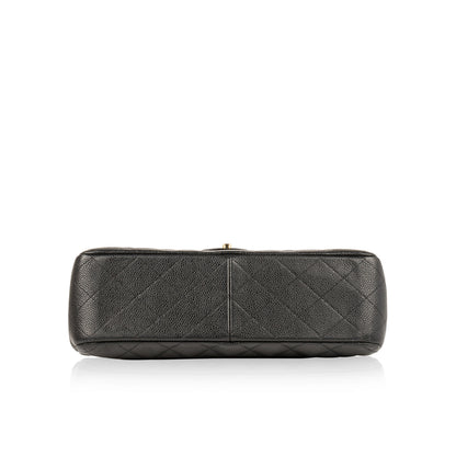 Chanel Classic Flap Caviar Black Shoulder Bag Style 63
