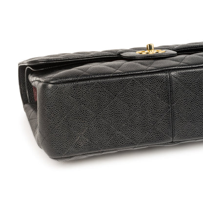 Chanel Classic Flap Caviar Black Shoulder Bag Style 63
