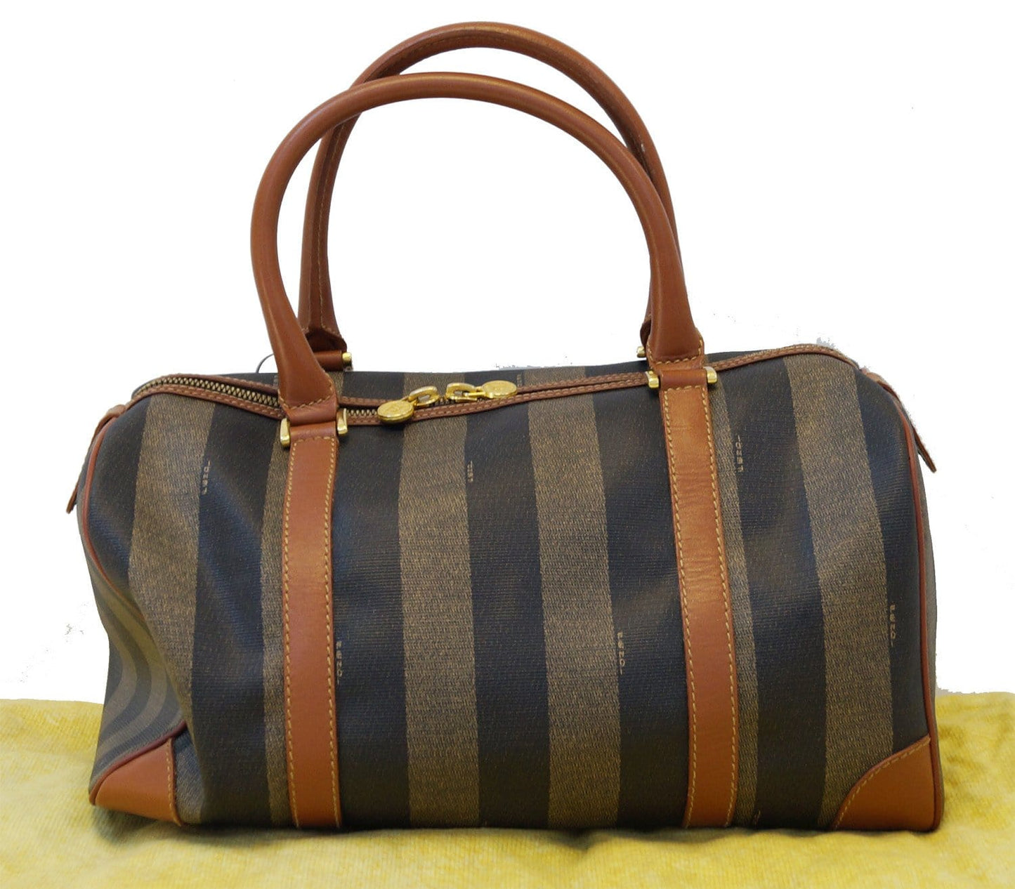 Fendi Luxury Leather Brown Handbag