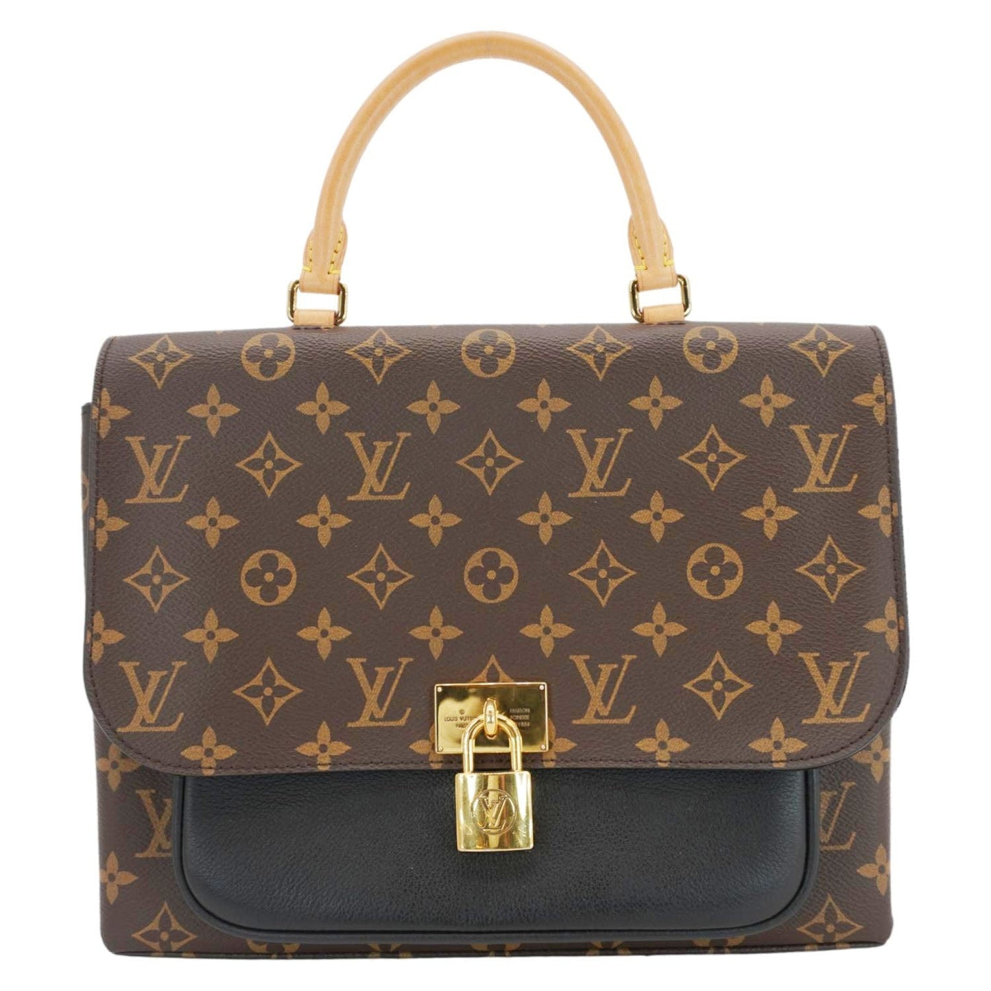 LOUIS VUITTON Marignan Monogram Canvas Shoulder Bag Brown