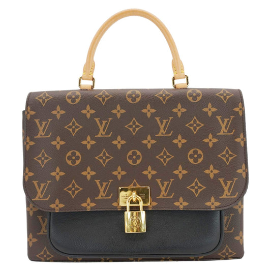 LOUIS VUITTON Marignan Monogram Canvas Shoulder Bag Brown