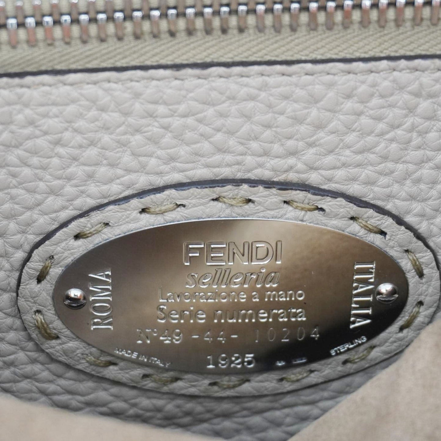 Fendi Peekaboo Leather Red Shoulder Bag Leather