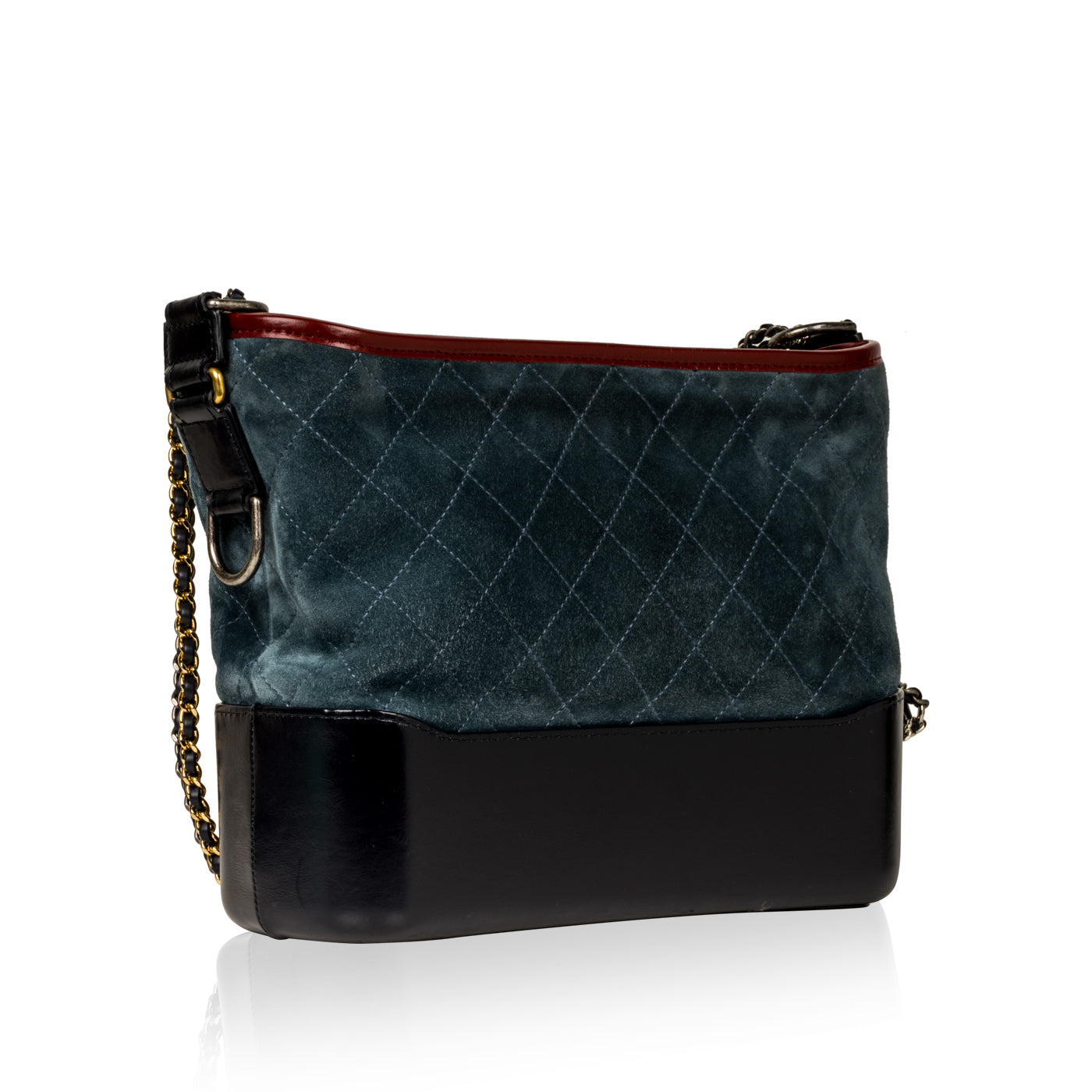 Chanel Classic Flap Patent Leather Gold Shoulder Bag