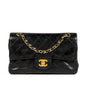 Chanel Classic Flap Lambskin Black Shoulder Bag Style 263