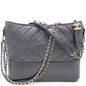 Chanel Black Quilted Leather Medium Gabrielle Hobo