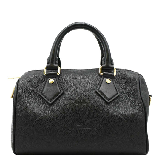 LOUIS VUITTON 20 Bandouliere Empreinte Leather Shoulder Bag Black