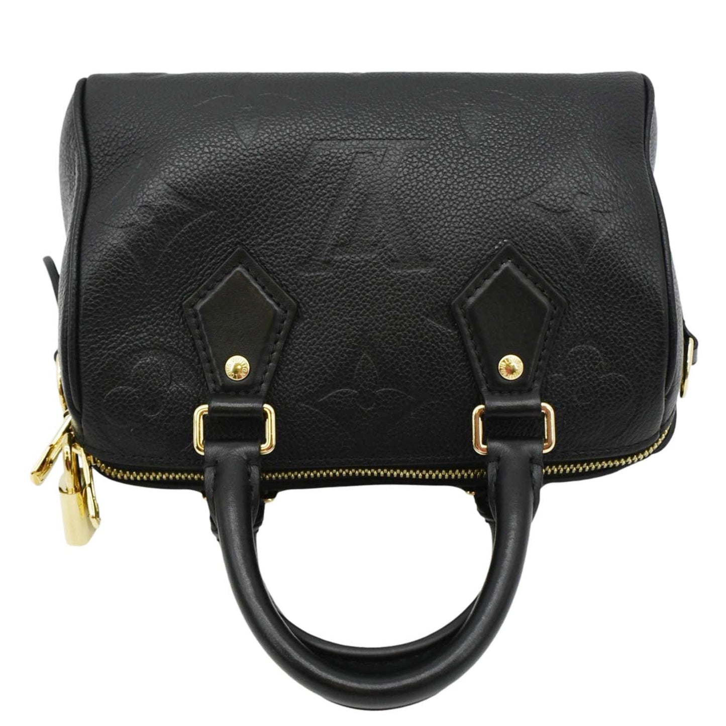 LOUIS VUITTON 20 Bandouliere Empreinte Leather Shoulder Bag Black