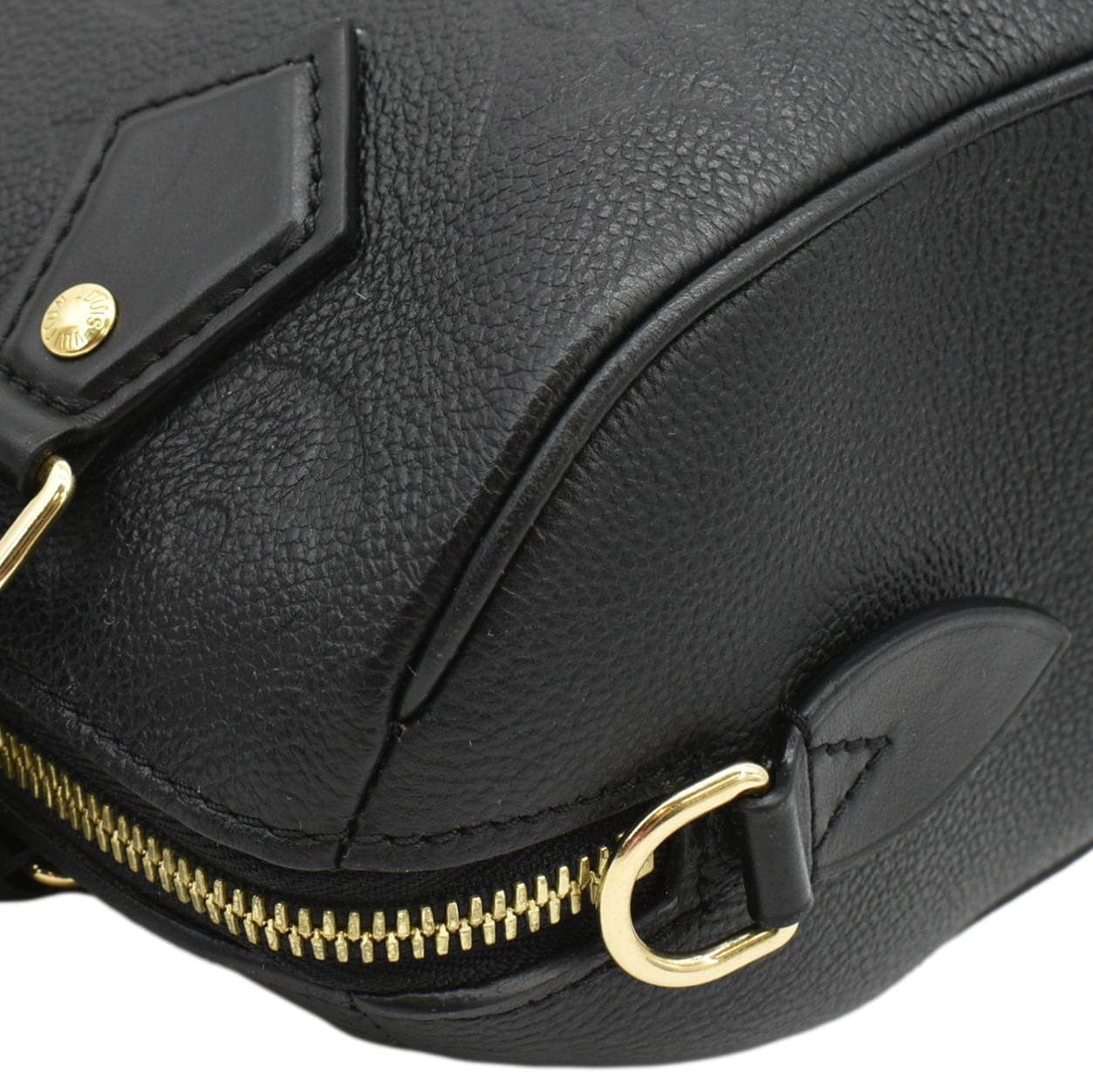 LOUIS VUITTON 20 Bandouliere Empreinte Leather Shoulder Bag Black