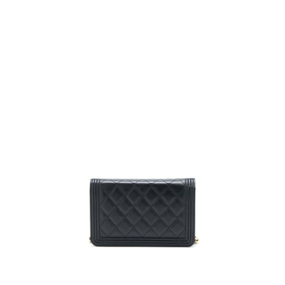Chanel Boy Caviar Black Chain Crossbody Style 2